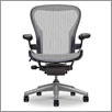 Herman Miller Aeron Basic Chair With Titanium Base